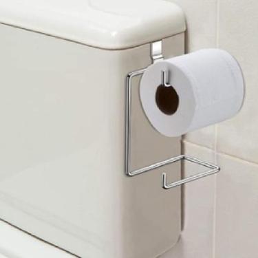 Imagem de 2 Suportes Duplo Porta Papel Higienico Caixa Acoplada Privada - Saz