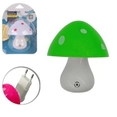 Imagem de Luminária Abajur Luz Noturna Led Com Sensor Escuro Cogumelo - Moment, 