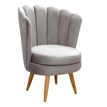 Imagem de Poltrona Decorativa Pétala Flor Girassol Moderna Pé Fixo - Bella Decor