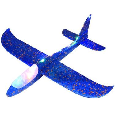 Imagem de Avião Brinquedo Planador Grande com luzes Led Voa De Verdade - Marca