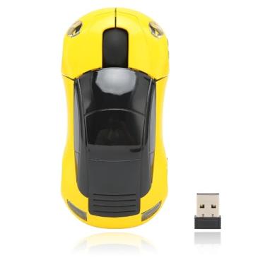 Imagem de Dpofirs Mouse de carro esportivo, mouse de 2,4 G com receptor USB, mouse esportivo 3D para laptop, PC, tablet, jogos, escritório, Windows