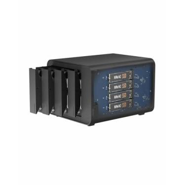 Imagem de TERRAMASTER Gabinete HDD NVMe D8 Hybrid USB 3.2 Gen 2 10Gbps Tipo C 8Bay USB Armazenamento Suporta RAID 0/1/Single/JBOD Exclusive 2+6 RAID Hybrid Disk Array (sem disco)