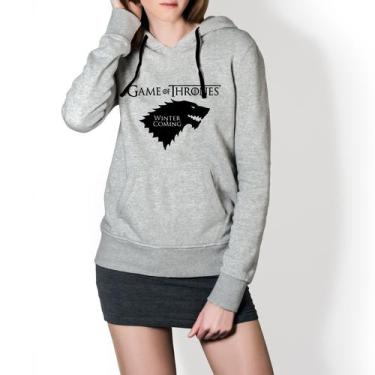 Imagem de Moletom Feminino Game Of Thrones - Cinza - Top Franca Shoes, M