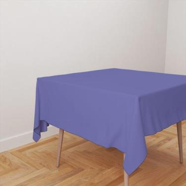 Imagem de Toalha De Mesa Quadrada 4 Lugares Tecido Oxford Violeta Azulado Very P