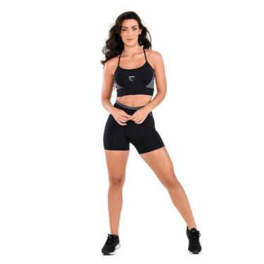 Imagem de Conjunto Fitness Mix Color Cinza Short e Top Academia  - WarFit, G