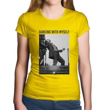 Imagem de Baby Look Algodão Dancing with myself - Foca na Moda, Amarelo, P