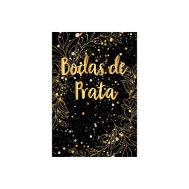 Imagem de Painel De Festa Vertical 1,50 x 2,20 - Efeito Brilhos Bodas de Prata 0