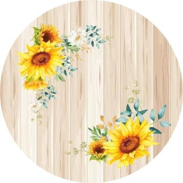 Imagem de Painel Redondo Veste Fácil 1,50m Flores - Fadrix