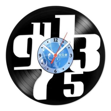 Imagem de Relógio De Parede Disco Vinil Números Impar-VNU-015 - Modernarte
