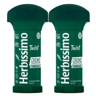 Imagem de Kit 2 Desodorante Twist Tradicional Herbíssimo 45G - Dana - Dana Cosmé