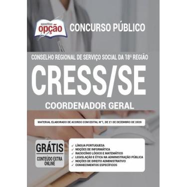 Imagem de Apostila CRESS-SE - Coordenador Geral - Apostilas Opção