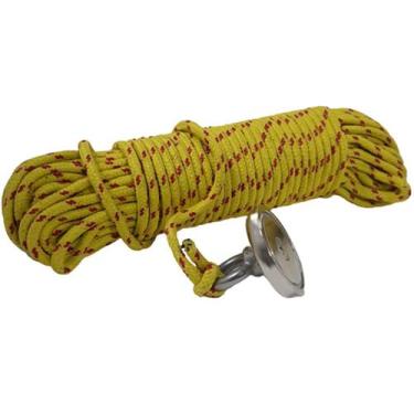 Imagem de Pesca Magnética 42mm Aprox. 65kg Corda Ímã Neodímio Fixador - OCCY