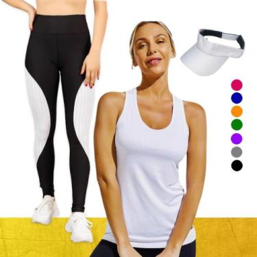Imagem de CONJUNTO REGATA DRY FIT Tecido furadinho + CALÇA leg LEGGING REDINHA +