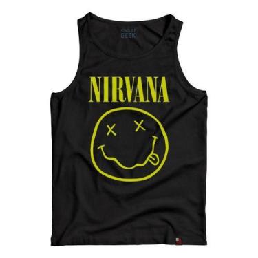 Imagem de Camiseta Regata Nirvana Logo Banda Rock Clássicos Anos 80 - KING OF GE