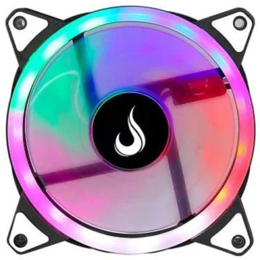 Imagem de Cooler Fan LED Galaxy Anel RGB Rainbow 120mm Molex Ventoinha para Gabi
