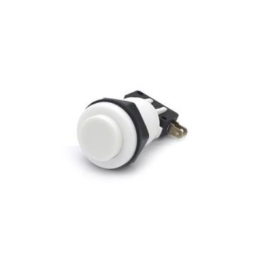 Imagem de Chave Push-Button PBS-29 Utilizada em Arcades Fliperamas - Branco - Mu