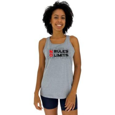 Imagem de Regata Feminina Recorte Nadador MXD Conceito No Rules No Limits, P, Me