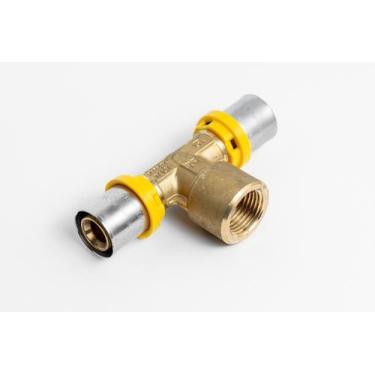 Imagem de Tee femea 20x1/2"x20 para multicamada gas - Tiemme