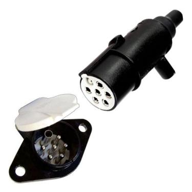 Imagem de Conjunto Tomada Fixa e Móvel para Engate 7 Polos - DNI 8316