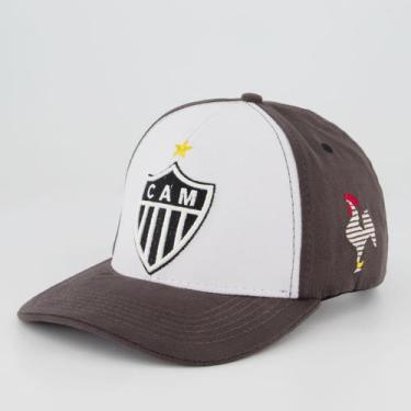 Imagem de Boné Atlético Mineiro Escudo Cinza e Branco - DWJ, Único