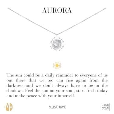 Imagem de MUSTHAVE Colar cúbico de sol brilhante banhado a ouro 18 K, cor ouro branco, tamanho 40,6 cm + extensor de 5 cm, presente de aniversário, BFF, colar cúbico (ouro branco), Banhado a ouro, Zircônia