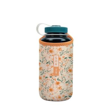 Imagem de Sok It BotlSok Capa de neoprene isolada para garrafa de água (blush Blossoms, serve para 947 ml Nalgene)