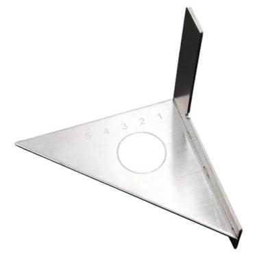 Imagem de IEUDNS Marcenaria 45/90 graus esquadria triângulo régua aço inoxidável profissional quadrado transferidor para indústria de madeira carpintaria ferramenta