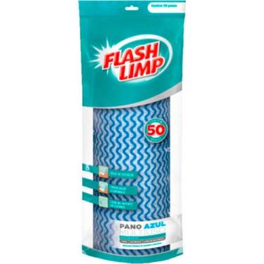 Imagem de Pano Limp.Rolo Azul C/50 Flp4565 - FLASH LIMP