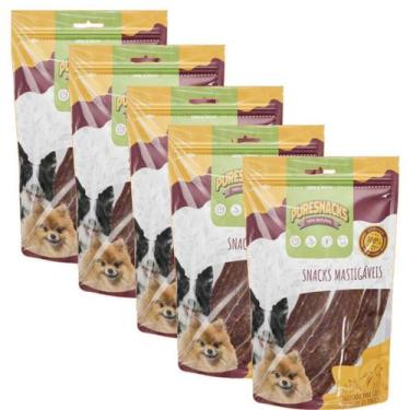 Imagem de Snack Cachorro Petisco Narutal Filezinho Puresnack Kit 15un - PURESNAC