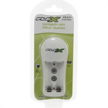 Imagem de Carregador Para Pilhas 2Aa/Aaa Ou 1 Bateria 9V Flex Bivolt Fx. C.11 - 
