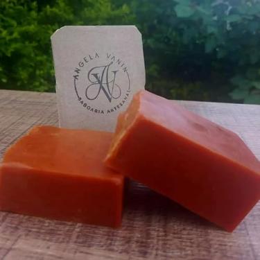 Imagem de SABONETE DE AÇAFRÃO COM DOLOMITA E BARBATIMÃO (DEPILATÓRIO E CLAREADOR) (4)