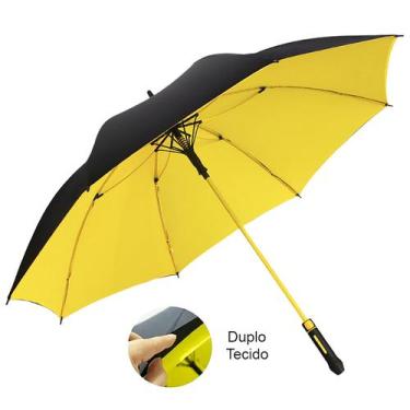 Imagem de Guarda Chuva Automático Grande: Varetas de Fibra Vidro - Tecido Duplo 