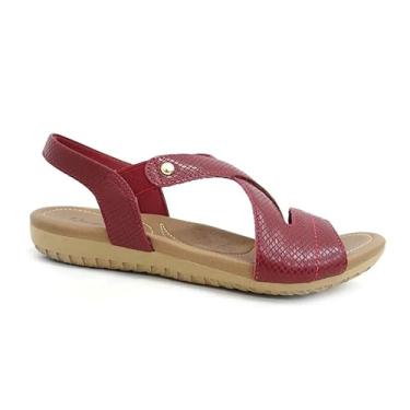 Imagem de Sandália Usaflex Rasteira de Couro R1804 Rebu