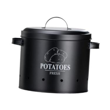 Imagem de Bothyi Batata Armazenamento de Lata de Lata Multifuncional de Cebola de Batata de Alho Recipiente de Armazenamento de Alimentos para Despensa de em C, L