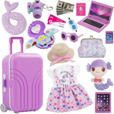Imagem de Conjunto de Malas de Viagem para Boneca Srua Don de 18 Polegadas - com