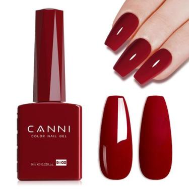 Imagem de Verniz em Gel CANNI - Vermelho High Gloss - 15ml - Soak Off UV