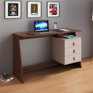 Imagem de Escrivaninha Gaby Candian 75x121x45cm Café/Off White