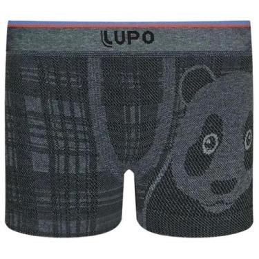 Imagem de Cueca Boxer Infantil Sem Costura Lupo Kids 00137-030, Cinza, PP