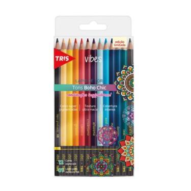 Imagem de Lápis de Cor Tris Vibes Boho Chic 12 Cores