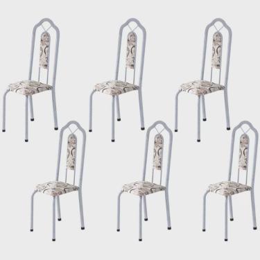 Imagem de Kit 6 Cadeiras Tubular Bianca Soma Móveis