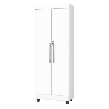 Imagem de Armário Multiuso Lavanderia Com Chave 2 Portas 1,80m Texas Branco J&A