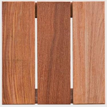 Imagem de Deck de Madeira Modular Base Madeira Isabela Revestimentos 30cmx30cm Placa Cumaru