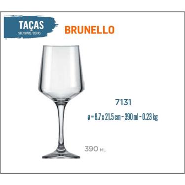 Imagem de Taça Brunello 390ml - Vinho Tinto Rosé Branco Água