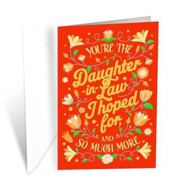 Imagem de Prime Greetings Cartão de dia das mães da nora, feito na América, cartolina grossa com envelope premium embalado em um envelope de apresentação reutilizável, ecológico, 12,7 cm x 19,7 cm