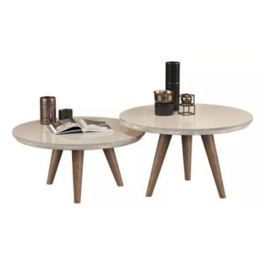 Imagem de Conjunto De Duas Mesas Pés Em Palito Luma - JM3 Móveis - jm3moveis, Of