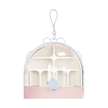 Imagem de Ｂｅｓｇａ Silkworm Boxing Box Habitat Terrarium com criador de manuseio fácil de ver para molhos de seda Tartarugas gaiola Recipiente de alimentação de répteis, Rosa