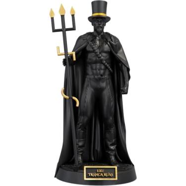Imagem de Estátua Exu Tranca Ruas Imagem Umbanda Candomblé (Cor Aurum Noctis)