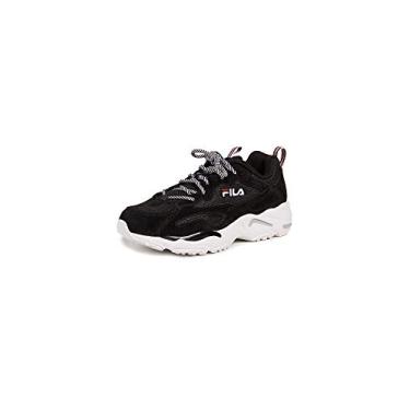 Imagem de Tênis feminino Fila Ray Tracer, Black/White/Fila Red, 7