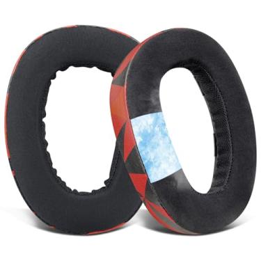 Imagem de SOULWIT Substituição de Almofadas para Sennheiser GSP500, GSP550, GSP600, GSP 670 Headset, Almofadas Auriculares para EPOS H6 Pro, GSP601, GSP602 Fone de ouvido - Gel Refrescante Tempestade Vermelha