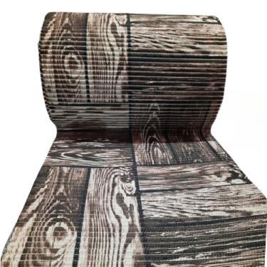 Imagem de Passadeira Emborrachada Antiderrapante Larga (65cm) (Laminado Marrom,5 Metros)